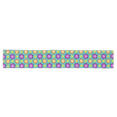 Süße bunte Retro-Blumen große Tischläufer (Horizontal)