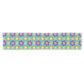 Süße bunte Retro-Blumen kleine Tischdecke (Horizontal)