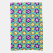 Süße bunte Retro-Blumen-Küchenhandtuch Geschirrtuch (Vertikal)