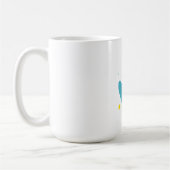 Süße bunte Smile-Handabdruck-Kaffeetasse Kaffeetasse (Links)