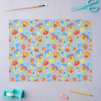 Süße bunte Stiefmütterchen-Druck-Geschenk-Tissue-P Seidenpapier