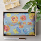 Süße bunte Stiefmütterchen-Druck-Geschenk-Tissue-P Seidenpapier (Geschenk)