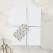 Süße bunte Wachsmalstift-Hunde  Geschenkanhänger (Mit Garn)