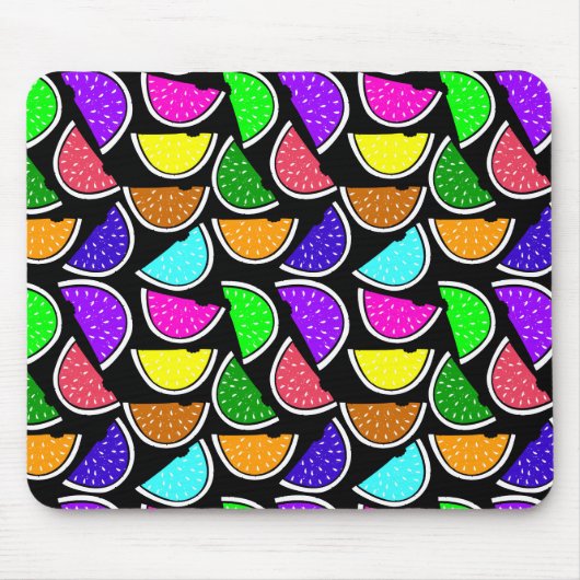 Süße bunte Wassermelonen-Muster Mousepad (Vorne)
