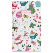 Süße bunte Weihnachtsgeschenktüte Kleine Geschenktüte (Rückseite)