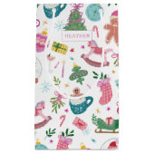 Süße bunte Weihnachtsgeschenktüte Kleine Geschenktüte (Vorderseite)