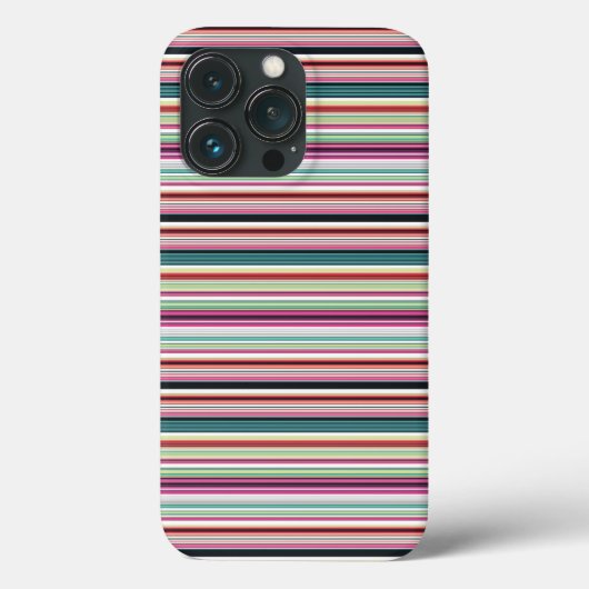 Süße bunte weiße Streifen Case-Mate iPhone Hülle (Rückseite)