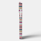 Süße bunte weiße Streifen Case-Mate iPhone Hülle (Rückseite / Links)