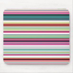 Süße bunte weiße Streifen Mousepad