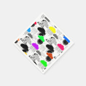 Süße bunte Wolkenmuster Serviette (Ecke)