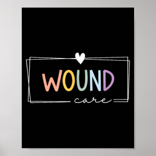 Süße bunte Wundpflege-Krankenschwester-Mannschaft Poster