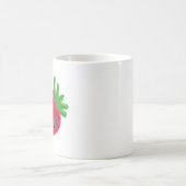 Süße Buntstift-Textur Rote Erdbeere Frucht Kaffeetasse (Mittel)