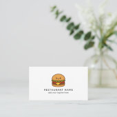 Süße Burger-Restaurant Visitenkarte (Stehend Vorderseite)