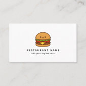 Süße Burger-Restaurant Visitenkarte (Vorderseite)