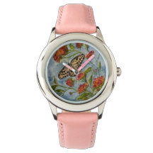 Süße Butterfly-Kinderuhr für Mädchen