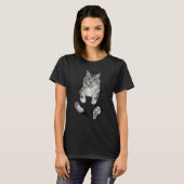 Süße Ca Weiße Katze Kätzchen T-Shirt (Vorne ganz)