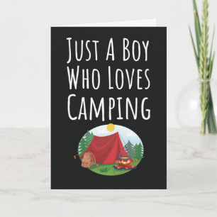 Süße Camping-Karten für Baby-Jungen Kinder Camper- Karte