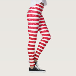Süße Candy Cane Feiertags-Gestreifte Muster Weihna Leggings