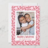 Süße Candy Cane Frohe Weihnachten 2 Foto (Vorderseite)