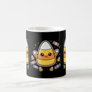 Süße Candy Corn Halloween Charakter Tasse