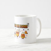 Süße Candy Corn Halloween-Party Kaffeetasse (VorderseiteRechts)
