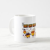 Süße Candy Corn Halloween-Party Kaffeetasse (Vorderseite Links)