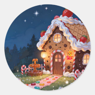 Süße Candy Cottage Aufkleber Seite