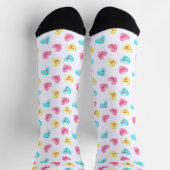 Süße Candy Hearts Valentinstag Socken (Oben)