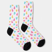 Süße Candy Hearts Valentinstag Socken (Rechts)