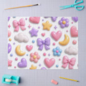 Süße Candy Pastell Icons Muster Seidenpapier (Basteln)