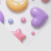 Süße Candy Pastell Icons Muster Seidenpapier (Detail)
