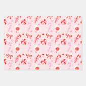 Süße Candy Pink Geschenkpapier Set (Vorderseite 2)