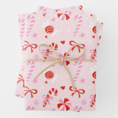 Süße Candy Pink Geschenkpapier Set (Beispiel)