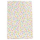 Süße Candy-Sprinkles-Muster-Geschenktasche Mittlere Geschenktüte (Vorderseite)