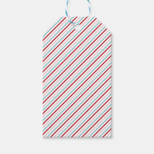 Süße Candy Stripe Rot Pink Blau Feiertag/Geburtsta Geschenkanhänger