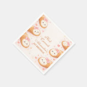 Süße Cannoli-Bäckerei Bow 1. Geburtstag Serviette (Ecke)