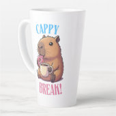 Süße Cappy-Pause Capybara-Kaffeetasse | Lustige An Milchtasse (Linke Ecke)