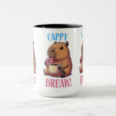 Süße Cappy-Pause Capybara-Kaffeetasse | Lustige An Tasse (Zentrum)
