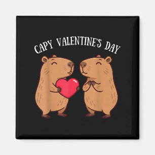 Süße Capy Valentinstag Capybara Liebhaber Romantis Magnet