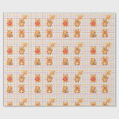 Süße Capybara-Baby-Party Geschenkpapier (Flach)