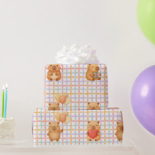Süße Capybara-Baby-Party Geschenkpapier