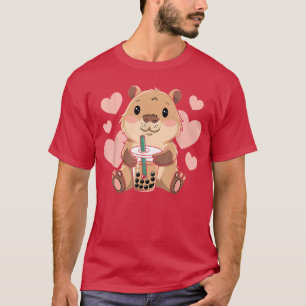 Süße Capybara Bobaea Blasen-Nagetier Womeneen Mädc T-Shirt