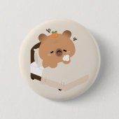 Süße Capybara Button (Vorderseite)