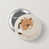 Süße Capybara Button (Vorne & Hinten)