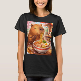Süße Capybara die Ramen isst T-Shirt