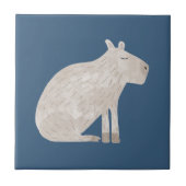 Süße Capybara Fliese (Vorderseite)