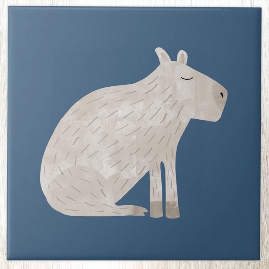Süße Capybara Fliese