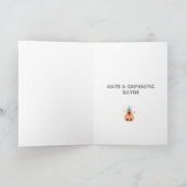 Süße Capybara-Geburtstagskarte Karte (Innenseite)