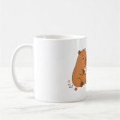Süße Capybara-Igel-Teezeit-Freunde-Tasse Kaffeetasse (Links)