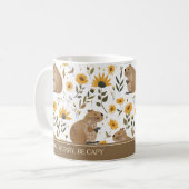 Süße Capybara-Inspiration Kaffeetasse (Vorderseite Links)